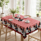 📢📢50% OFF !! ⏰Red Plaid Rooster Tablecloth