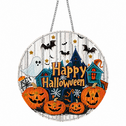 👻Halloween DIY Sparkle Art Hanging Ornament Kit