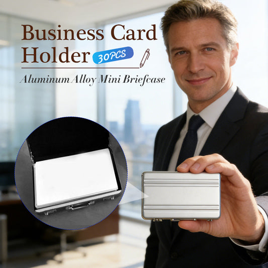 📢📢 50% OFF !! ⏰Aluminum Alloy Mini Anti-theft Briefcase/Business Card Holder