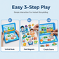 🧩 Last Day Special Price £15.99 ! 🧒👧Kids Magnetic Quiet Book – Folding puzzle scenes, magnetic & educational – Boosts creativity & learning for boys & girls ✨