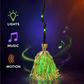🎉 2026 Sale — Over 23 900 Sold!🔥 Animated Witch Broom Halloween Decoration with Lights and Sound