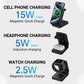 📢📢50% OFF !! ⏰Foldable 3-in-1 15W Fast Wireless Charger