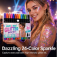 🎨 50% OFF NOW! ✨ 24-Color Face & Body Glitter Marker Set – Dual tips, vibrant shades & long-lasting – Perfect for parties, festivals & creative looks 🌈