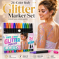 🎨 50% OFF NOW! ✨ 24-Color Face & Body Glitter Marker Set – Dual tips, vibrant shades & long-lasting – Perfect for parties, festivals & creative looks 🌈