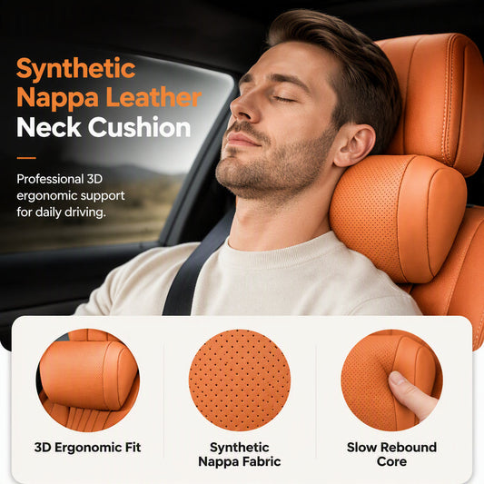 🔥 50% OFF! 🚗 Say Goodbye to Neck Fatigue – 3D Ergonomic Car Headrest Support Cushion