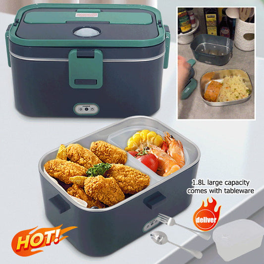 📢📢50% OFF !! ⏰Portable Electric Lunch Box Food Heater Set