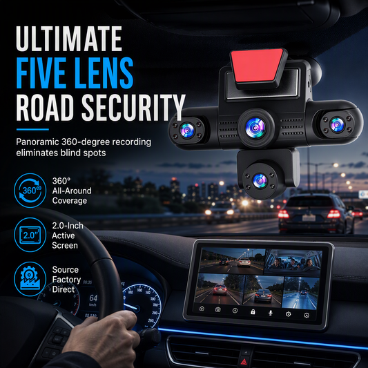 📢📢50% OFF !! ⏰4K 360 Degree Panoramic Car Dash Cam