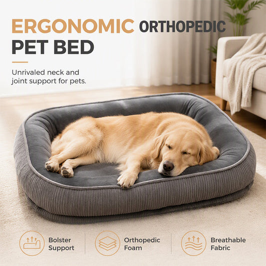📢📢50% OFF !! ⏰All-Season Ergonomic Comfort Pet Bed