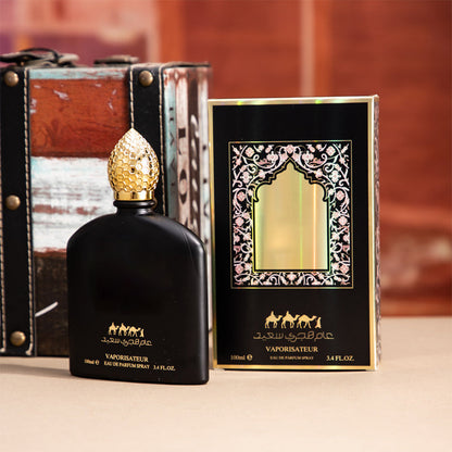 📢📢50% OFF !! ⏰100ml Floral Fragrance Perfume, Black & Gold Decor Bottle