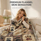 ✨ Cute Paw Print Soft Flannel Blanket – Snuggly, Light‑Warm, Decorative 🛌