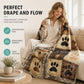 ✨ Cute Paw Print Soft Flannel Blanket – Snuggly, Light‑Warm, Decorative 🛌