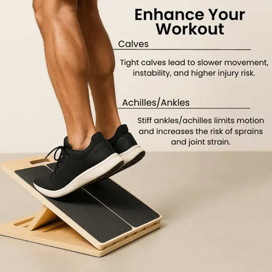 🪵 Save 50%! 🏋️ Adjustable Slant Board – Calf stretching & muscle recovery ✨