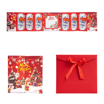 🎁 LIMITED‑TIME 50% OFF! ✨ Christmas Foldout Cash Money Holder – Note Space, Multi‑Slots, Ready‑to‑Gift 🎄