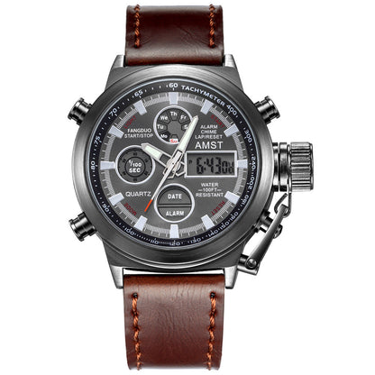 Men's Retro Digital Quartz Sports Watch – Luminous Dial, Rugged Build, Versatile Style 🧭