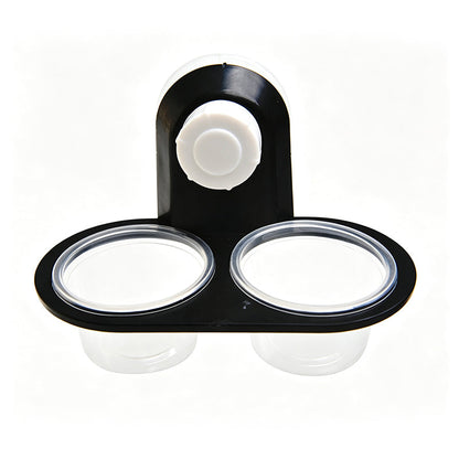 ⏳🔥LIMITED-TIME 50% OFF! ⏰ Double Reptile Feeding Ledge with Bowls – Secure Suction Hold & Removable Cups🦎