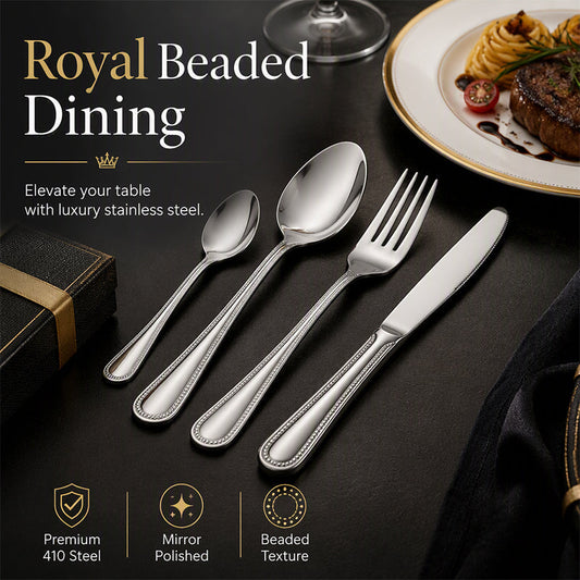 📢📢50% OFF !! ⏰4-Piece Stainless Steel Flatware Set