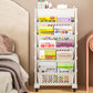 ⏳🔥LIMITED-TIME 50% OFF! ⏰ Movable Bookshelf on Wheels: 5/6 Tiers, 45° Angled Shelves, Lockable Casters, Space-Saving Design📚