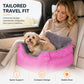 🐾 Save 50%! 🚗 Car Pet Booster Seat – Half-enclosed & travel-safe ✨