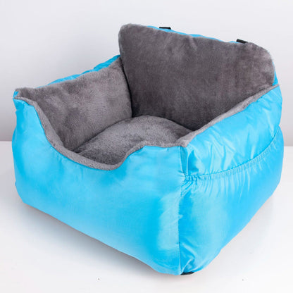 🐾 Save 50%! 🚗 Car Pet Booster Seat – Half-enclosed & travel-safe ✨