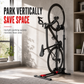 Foldable Bicycle Floor Parking Stand Double Pole U Shaped Bike Display Rack for Road and Mountain Bikes