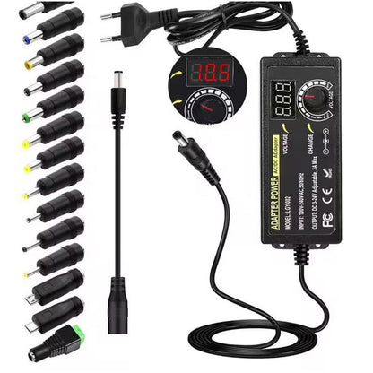📢📢50% OFF !! ⏰Adjustable 3V-24V 3A Universal AC/DC Power Adapter