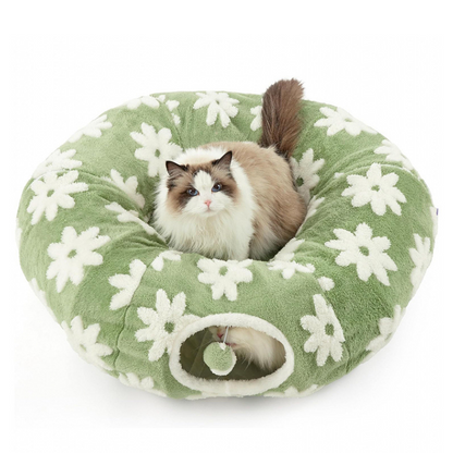 🐾Washable Cat Tunnel Bed for Indoor Cats