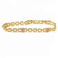 📢📢50% OFF !! ⏰ Gold Rhinestone Heart & Square Hollow Chain Bracelet – Hand-Set Rhinestone Hearts, Polished Gold Clasp & Lightweight Geometric Links – Parisian Elegance for Every Outfit 💛