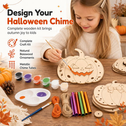 ⏳Buy 1 Get 1 Free !!!⏰Craft Your Own Pumpkin Instantly! No-Fuss Wood DIY Kit🎃✨🖌️