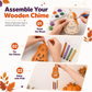 ⏳Buy 1 Get 1 Free !!!⏰Craft Your Own Pumpkin Instantly! No-Fuss Wood DIY Kit🎃✨🖌️