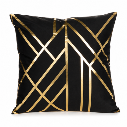 📢📢50% OFF !! ⏰ European Gold Foil Throw Pillow Cover 45x45cm – Decorative Cushion Cover for Sofa & Home