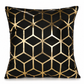 📢📢50% OFF !! ⏰ European Gold Foil Throw Pillow Cover 45x45cm – Decorative Cushion Cover for Sofa & Home