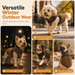 ⏳🔥LIMITED-TIME 49% OFF! ⏰Warm Winter Dog Coat with Reflective Strips and Harness for Small and Medium Dogs🐶❄️
