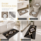 💧 Absorbent Cashmere Bath Mat Set: 4-Piece Plush, Non-Slip, Soft, for Bathroom Floor