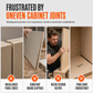 📢📢40% OFF !! ⏰Wardrobe Cabinet Side Filler Panel Installation Locator and Stepped Positioning Plate for Precise Hole Alignment