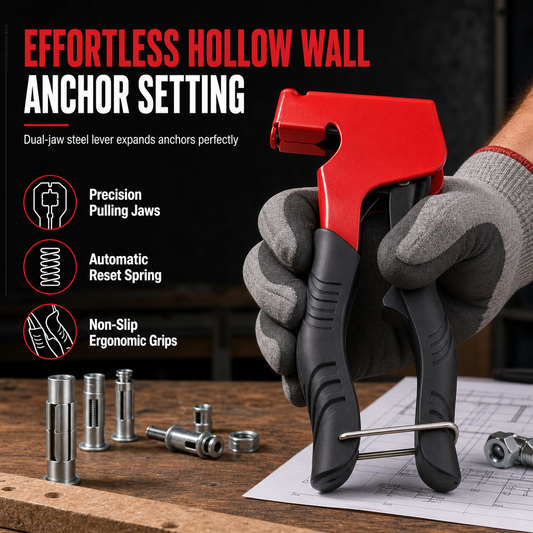 🛠️Manual Rivet Nut Gun and Petal Nut Tightening Tool for M3-M8 Hollow Wall Anchors🔩