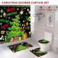 📢📢40% OFF !! ⏰4PCS Waterproof Christmas Shower Curtain Set