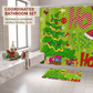 📢📢40% OFF !! ⏰4PCS Waterproof Christmas Shower Curtain Set