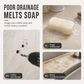📢📢50% OFF !! ⏰ Vacuum Suction Soap Dish: V-Shaped Drainage, Rustproof Aluminum, No Drilling, Twist-Lock