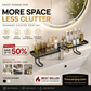 🔥50% Off Limited Time！💦Say Goodbye To Messy & Limescale‑Stained Desktops 🔥Over-the-Faucet Sink Organizer Shelf